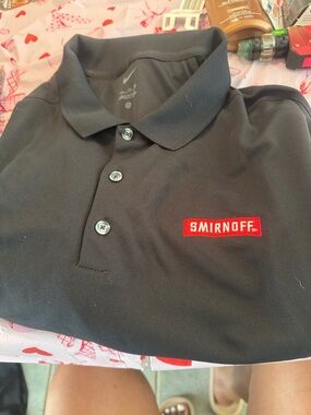 Men's Black Nike Polo Shirt - Embroidered Logo